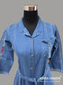 Readymade Blue 100% Denim Front Open Kurti with Denim Belt