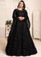 Black Net Designer Anarkali Suit