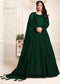 Bottle Green Net Designer Anarkali Suit