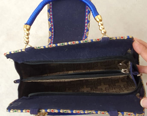 Kavra Handcrafted Woven Jute Handle Bag