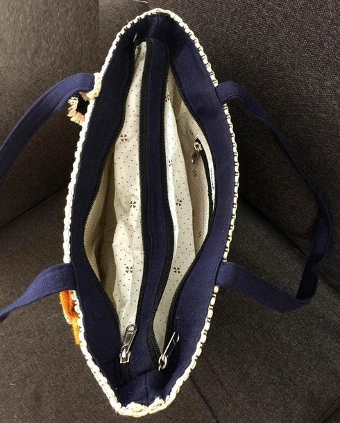 Kavra Handcrafted Woven Multipurpose Jute Tote Bag